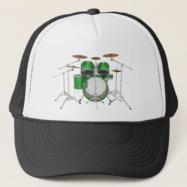 Casquette Kit vert de tambour : (Devant)