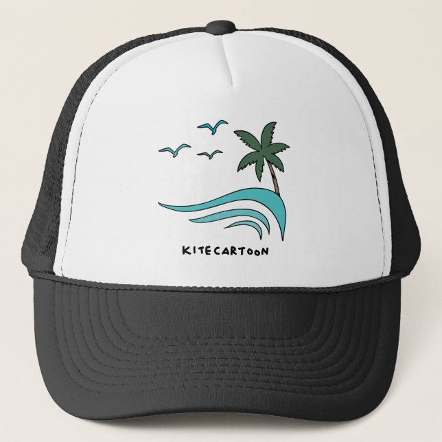 Casquette Kiteboard/kitesurf - kitecartoon (Devant)