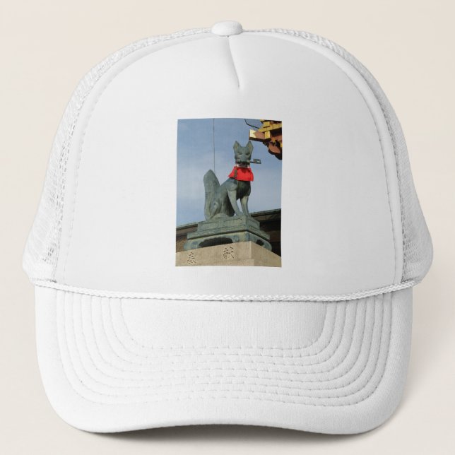 Casquette Kitsune キ ツ ネ (Fox) avec clé dans la bouche (Devant)