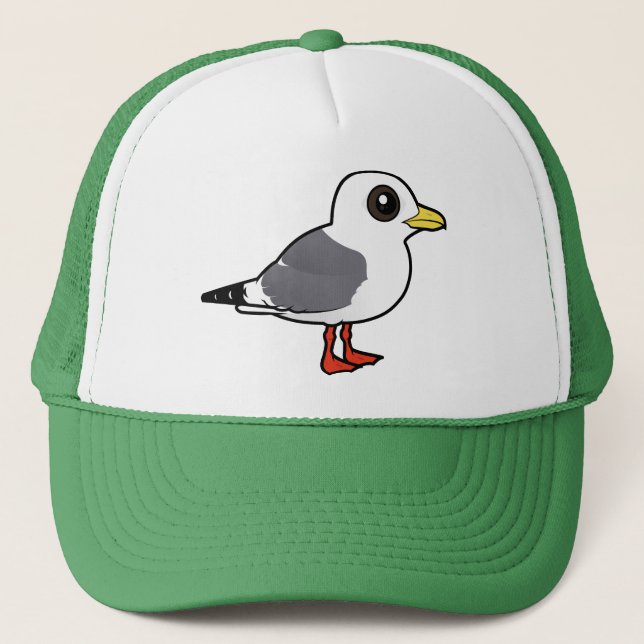 Casquette Kittiwake à pieds rouges de Birdorable (Devant)