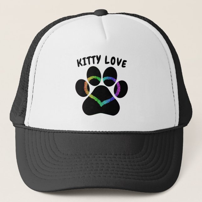 Casquette Kitty Love Rainbow Heart (Devant)