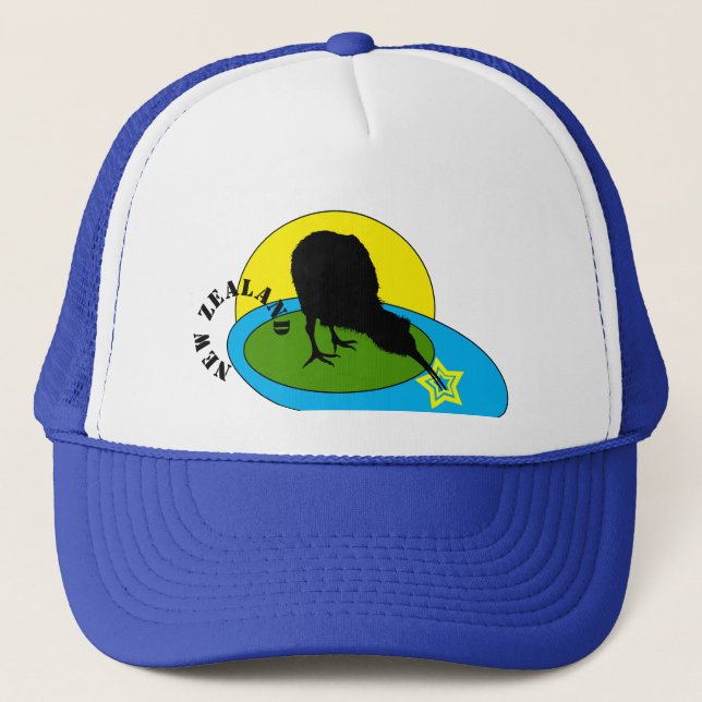 Casquette Kiwi - New Zealand Bird Fashion /Trucker Hat (Devant)