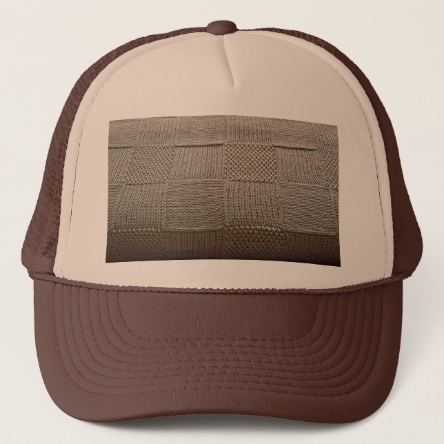Casquette Knit en patchwork en panier par Shirley Taylor (Devant)