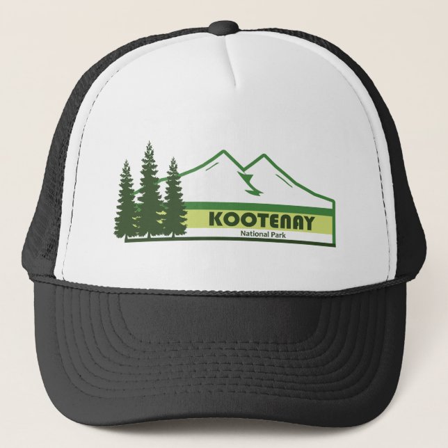Casquette Kootenay National Park Green Stripes (Devant)