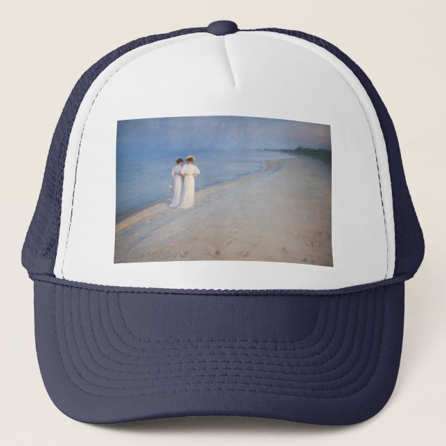 Casquette Kroyer - Soirée d'été sur Skagen Beach (Devant)