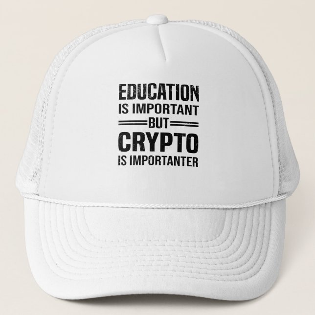 Casquette Krypto Dit Crypto Miner Trader Krypto (Devant)