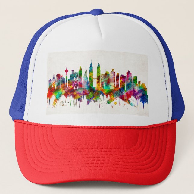 Casquette Kuala Lumpur Malaisie Skyline (Devant)