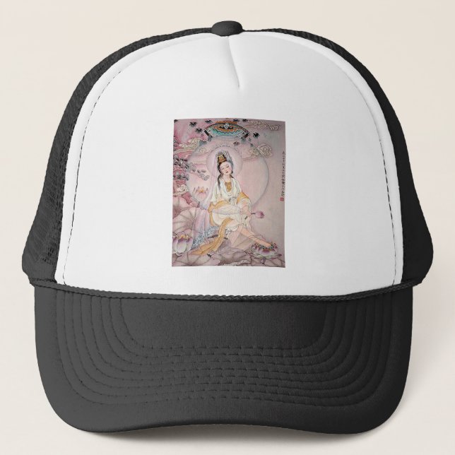 Casquette Kuan Yin ; Déesse bouddhiste de compassion (Devant)