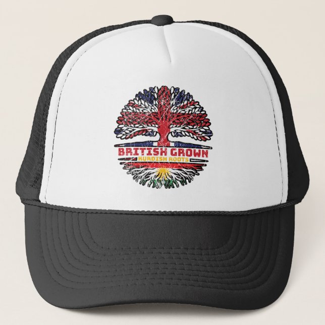 Casquette Kurdistan Kurdistan Royaume-Uni British Tree (Devant)