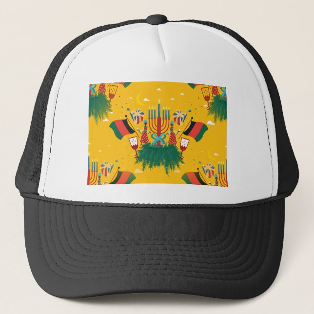 Casquette Kwanzaa jaune (Devant)