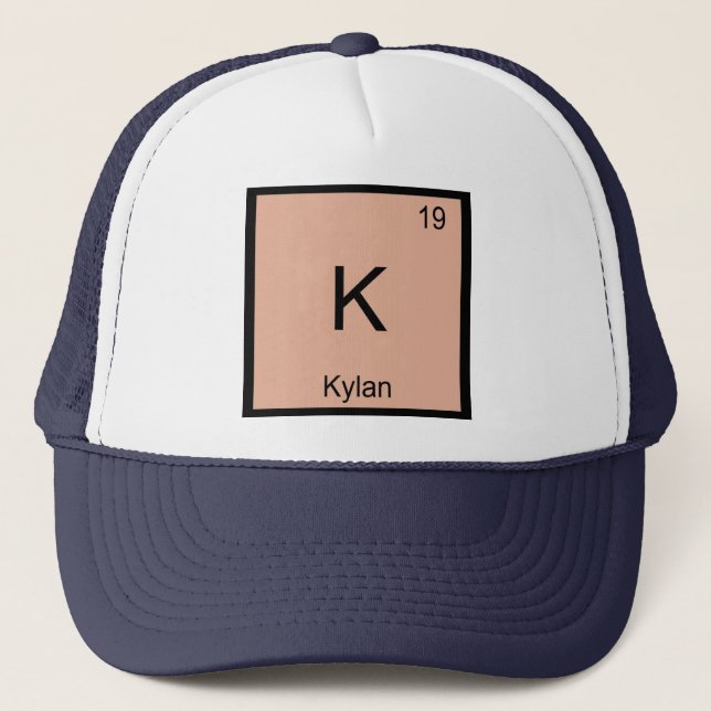 Casquette Kylan Nom Chimie Élément Tableau périodique (Devant)