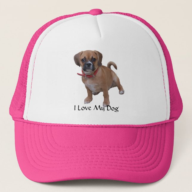 Casquette l1, j'aime mon chien (Devant)
