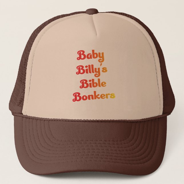 Casquette la bible bonkers de boby billy (Devant)