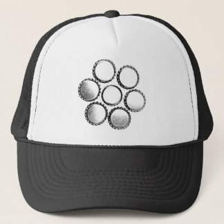 Casquette La bouteille à bière couvre la fleur