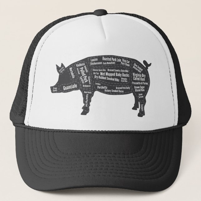 Casquette La carte principale de NOUVEAU porc (Devant)