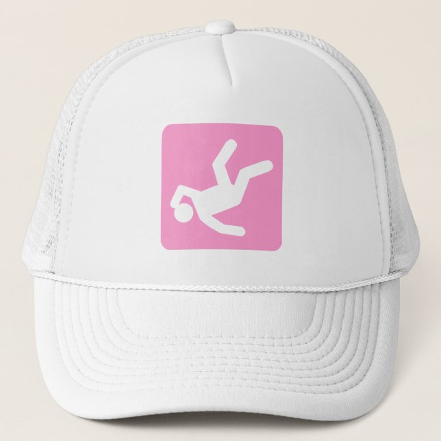 Casquette La chute de l'homme - rose (Devant)