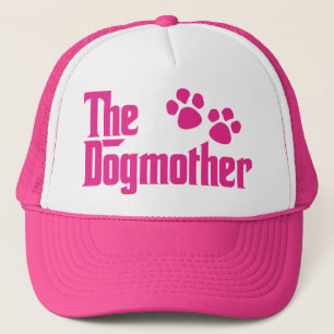 Casquette La citation amusante rose et blanche de The Dogmot