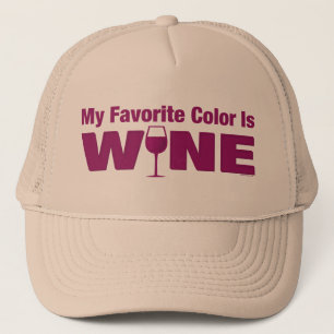 Casquette La couleur préférée est vin