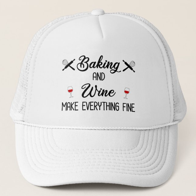 Casquette La Cuisine Et Le Vin Font Tout Bien (Devant)