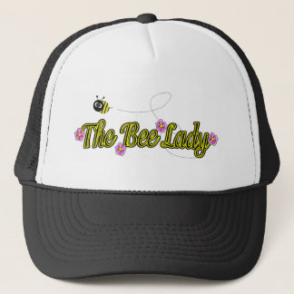 Casquette la dame d'abeille avec des fleurs