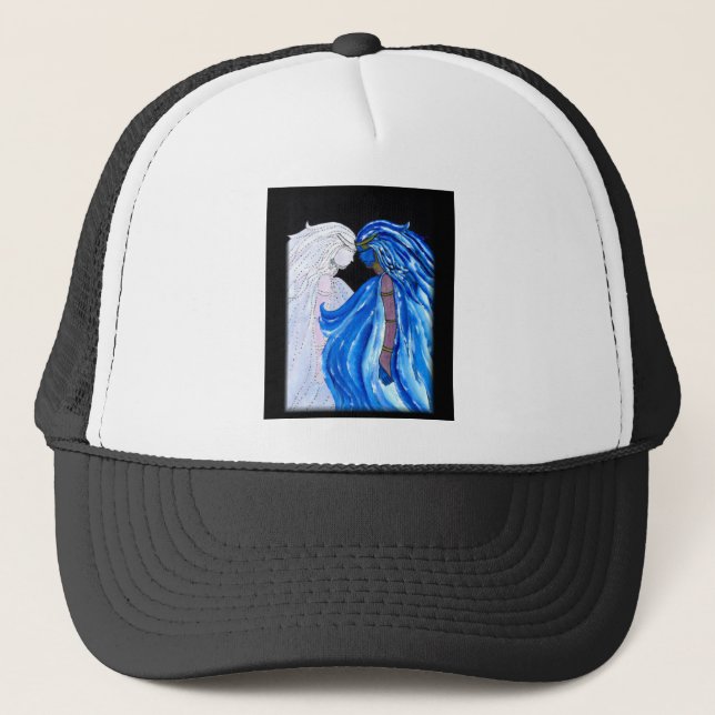 Casquette La Dame de la flamme bleue (Devant)
