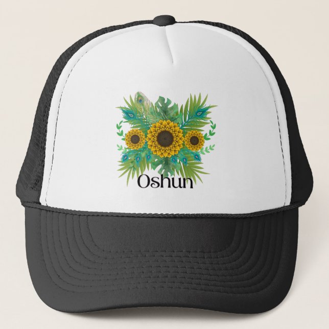 Casquette La déesse d'Oshun Tournesols (Devant)