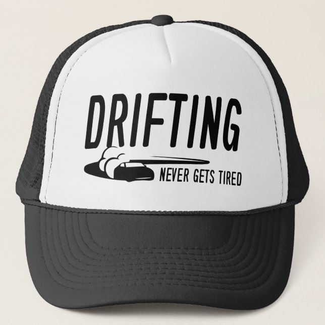 Casquette La dérive ne se fatigue jamais (Devant)