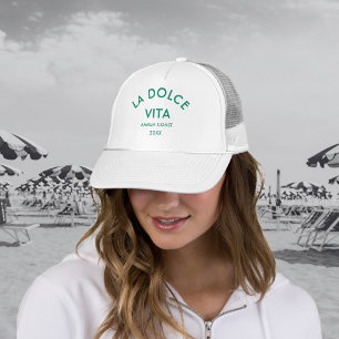 Casquette La Dolce Vita Côte d'Amalfi Mer Verte