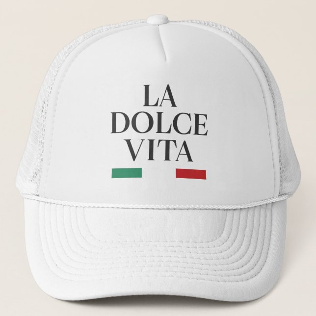 Casquette La Dolce Vita Trucker italien Chapeau (Devant)