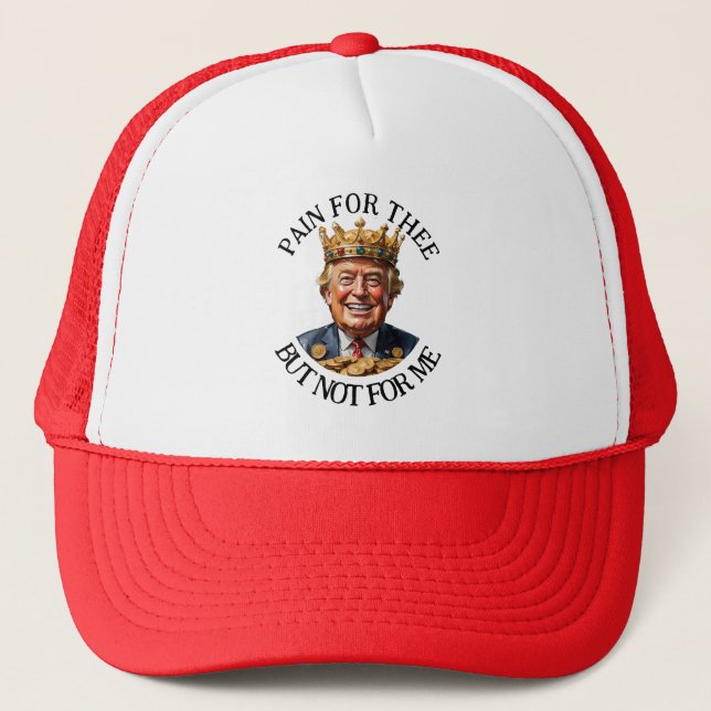 Casquette La douleur du roi Trump (Devant)