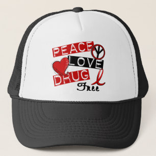 Casquette La drogue d'amour de paix libèrent