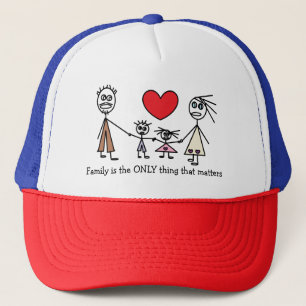 Casquette La famille est la SEULE chose qui compte la jolie