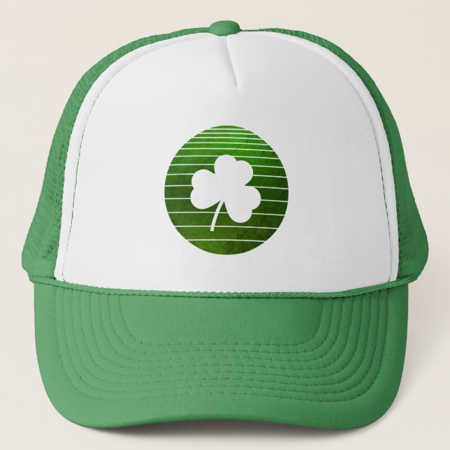CASQUETTE LA FÊTE DE LA SAINT-PATRICK FEUILLE DE TRÈFLE VERT (Devant)