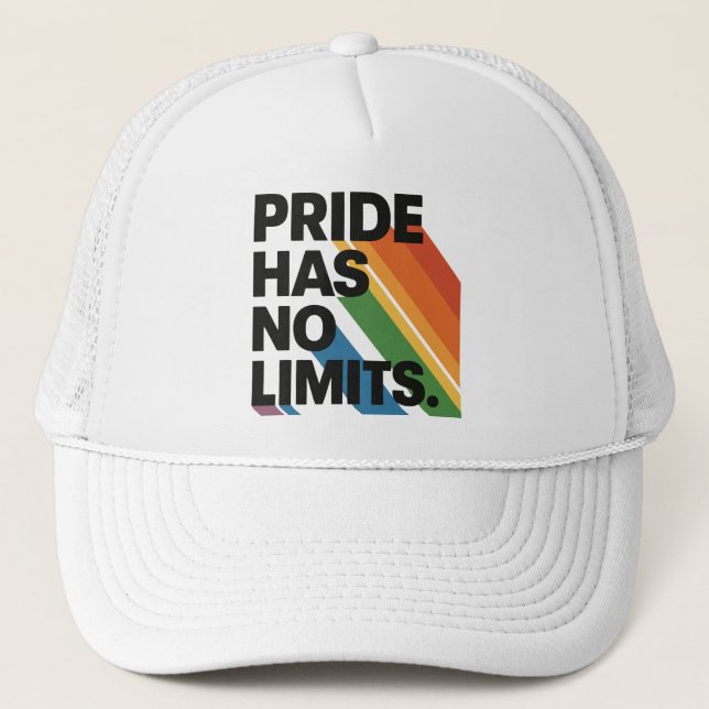 Casquette La fierté n'a pas de limites | Mois de la fierté d (Devant)