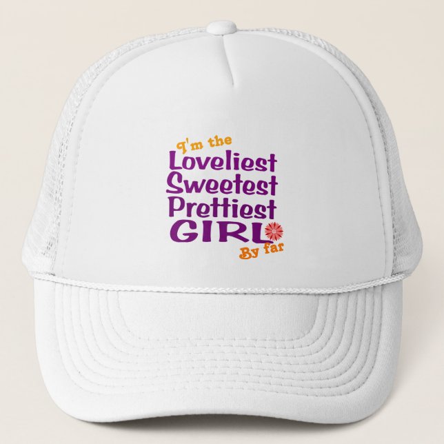 CASQUETTE LA FILLE LA PLUS DOUCE DE LOIN (Devant)