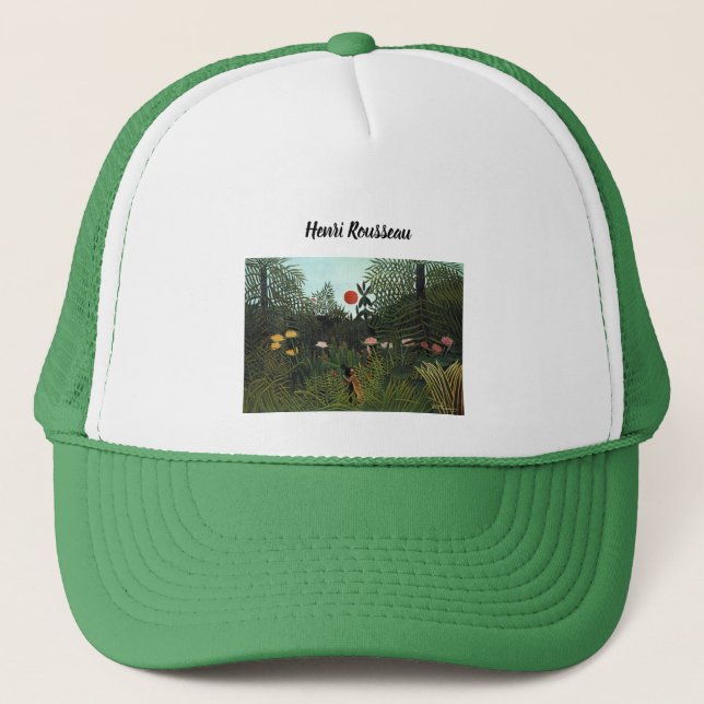 Casquette La Forêt Vierge d'Henri Rousseau au coucher du sol (Devant)