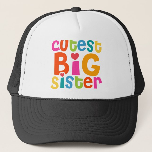 Casquette La grande soeur la plus mignonne (Devant)