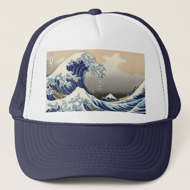 Casquette La Grande Vague au large de Kanagawa Hokusai (Devant)