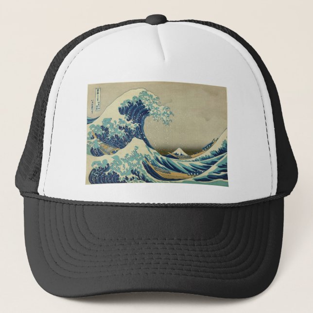 Casquette La Grande Vague au large de Kanagawa par Katsushik (Devant)