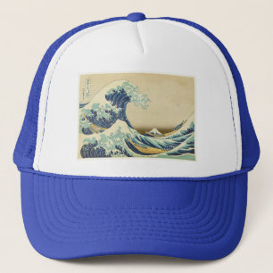 Casquette La grande vague outre du rivage de Kanagawa