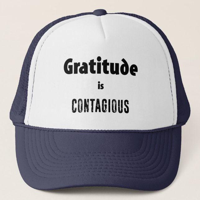 Casquette La Gratitude Est Contagieuse (Devant)