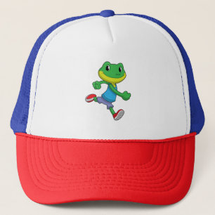 Casquette La grenouille comme coureur à la course