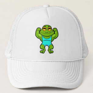 Casquette La grenouille comme culturiste au Bodybuilding