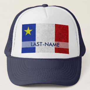 Casquette La grunge affligée par nom de famille acadien de
