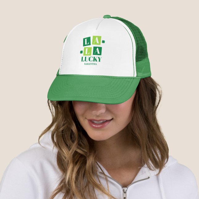 Casquette La La Lucky Saint-Patrick Personalisé (En situation)