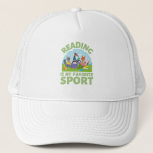 Casquette La lecture est mon sport favori Forêt de lecture