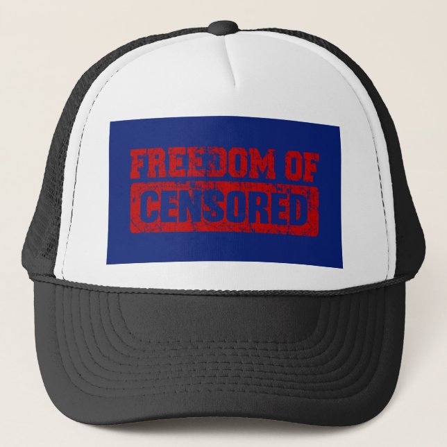 Casquette La liberté d'expression peut-être pas si (Devant)