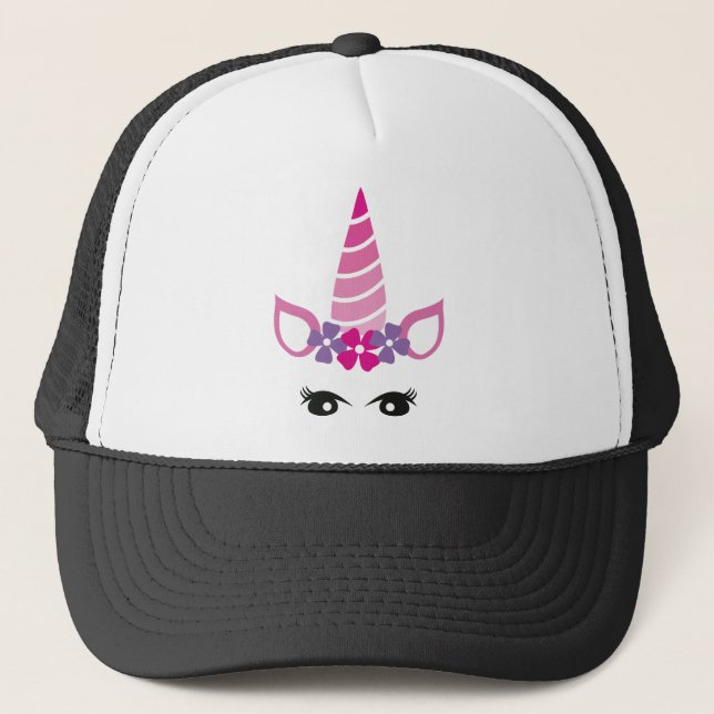 Casquette La licorne rose (Devant)