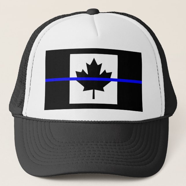 Casquette La Ligne Bleue Légère Symbolique sur la Feuille d' (Devant)
