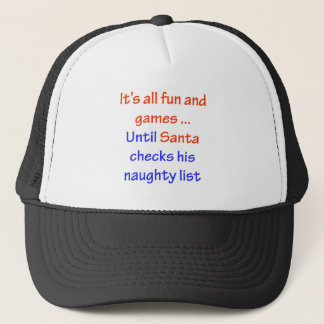 Casquette La liste vilaine de Père Noël